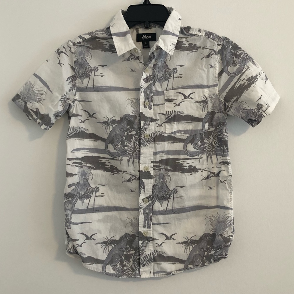 EUC Boy’s Dinosaur Button Down Shirt